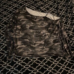 Camo Print Women's Top